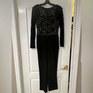Black Lace Bodice Pants and Jumpsuit